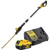Image de DEWALT - Taille-haies sur perche brushless XR 18V avec batterie - capacité de coupe 25mm - vitesse 2800 cps/min - coupe 75min/charge - DCMPH566P1-QW