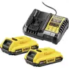 Image de DEWALT DCB1104D2-QW DCB1104D2 Batterie pour outil 18 V 2 Ah Li-Ion
