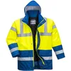 Image de Portwest Parka Bicolore Traffic, Couleur: Jaune/Royal, Taille: S, S466YRBS