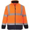 Image de Portwest Homme Hi-vis Fleece vêtements de travail > haute visibilité vestes visibilité, Orange/Navy, L EU