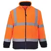 Image de Portwest Homme Hi-vis Fleece vêtements de travail > haute visibilité vestes visibilité, Orange/Navy, M EU