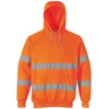 Image de Portwest Sweatshirt Haute Visibilité à capuche, Couleur: Orange, Taille: S, B304ORRS