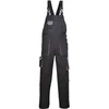 Image de Portwest TX12 Salopette de Travail à Bretelles Contrastées Texo Homme Noir, M