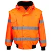 Image de Portwest Blouson Bomber HiVis 3 en 1, Couleur: Orange, Taille: S, C467ORRS