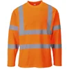 Image de Portwest T-Shirt Hi-Vis manches longues, Couleur: Orange, Taille: L, S278ORRL