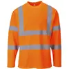 Image de Portwest T-Shirt Hi-Vis manches longues, Couleur: Orange, Taille: S, S278ORRS