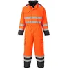Image de Portwest Combinaison de pluie Hi-Vis Bizflame, Couleur: Orange/Marine, Taille: M, S775ONRM
