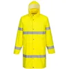 Image de Portwest Manteau de pluie Hivis 100cm, Couleur: Jaune, Taille: XXXL, H442YERXXXL