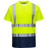 Image de Portwest S378 T-shirt bicolore Jaune/Marine, XXL