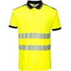 Image de Portwest Polo HV PW3, Couleur: Jaune/Noir, Taille: XL, T180YBRXL