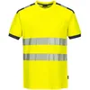 Image de Portwest T181 PW3 T-shirt de Sécurité à Manches Courtes Haute Visibilité Jaune/Noir, Petit