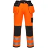Image de Portwest T501 Renforcé PW3 Hi Vis Pantalon de Travail à Poches Porte-Outils Orange/Noir, 48