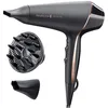 Image de Remington Sèche-cheveux Ionique [Technologie OptiHeat] PROluxe Midnight (2400W, moteur AC pro durable, résultat salon & longue tenue, soin ionique, 3 concentrateurs + 1 diffuseur volume) AC9140B