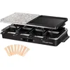 Image de Russell Hobbs Appareil à Raclette [Multifonction 3-en-1: Raclette, Pierre de Cuisson, Gril Réversible] Multi Gril (8 Personnes, 8 poêlons antiadhésifs lavables, 1400W, Thermostat réglable) 26280-56