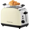 Image de Russell Hobbs Grille pain [Pour 2 tranches] Colours Plus Inox crème (fentes extra larges, 6 niveaux de brunissage rapide, surélévation et contrôle, décongélation, réchauffage, 1600 W) Toaster 26551-56