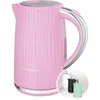 Image de Russell Hobbs Bouilloire électrique (Eau chaude, thé, café, 1,7 L, couvercle à ouverture par pression, bec verseur parfait, filtre amovible et lavable, voyant lumineux, framboise, 2400W) Eden 27362-70