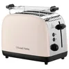Image de Russell Hobbs Grille pain [pour 2 tranches] Colours Plus Jasmin (6 réglages, fentes longues, dorage rapide, surélévation, décongélation, réchauffage, support petits pains,arrêt auto, 1600 W) 26930-56