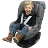 Image de Dooky Grey Stars Housse pour siège d'enfant (ajustement universel pour de nombreux modèles courants, groupe d'âge 1+ 9 - 18 kg, système de ceinture à 3 et 5 points), Gris