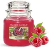Image de Yankee Candle bougie jarre parfumée | moyenne taille | Framboise rouge | jusqu’à 75 heures de combustion