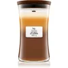 Image de Woodwick Trilogy Café Sweets bougie parfumée avec mèche en bois 609.5 g