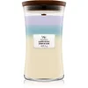 Image de Woodwick Trilogy Calming Retreat bougie parfumée avec mèche en bois 609.5 g