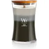 Image de WoodWick Trilogy grande bougie jarre parfumée avec mèche PluswickForêt ensoleillée