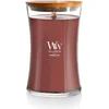 Image de WoodWick Bougie parfumée grand format sablier | Cannelle Chaï | avec mèche crépitante | Durée de combustion : jusqu’à 130 heures