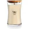 Image de WoodWick Grande bougie parfumée en forme de sablier | Vanille | avec mèche crépitante | Longue durée de combustion : jusqu'à 130 heures | Cadeaux pour femmes