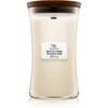 Image de Woodwick White Tea & Jasmine bougie parfumée avec mèche en bois 609.5 g