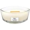 Image de WoodWick Ellipse Bougie parfumée | Noix de coco des îles | avec mèche crépitante | Durée de combustion : jusqu'à 50 heures