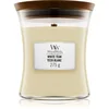 Image de Woodwick White Teak bougie parfumée avec mèche en bois 275 g