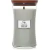 Image de WoodWick grande bougie parfumée avec mèche en bois crépitante | Lavande et Cèdre | Jusqu'à 130 heures de combustion