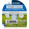 Image de Yankee Candle Clean Cotton tartelette en cire 22 g