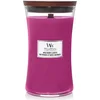 Image de WoodWick Hourglass grande jarre bougie parfumée avec mèche crépitante | Betteraves Et Baies Sauvages | jusqu’à 130 heures de combustion