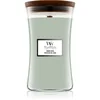 Image de Woodwick Warm Wool bougie parfumée avec mèche en bois 610 g