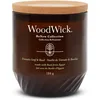 Image de WoodWick ReNew Bougie parfumée avec mèche crépitante | Bougie Feuille de Tomate et Basilic format moyenne | Cire végétale mélangée à base de soja et de noix de coco | Cadeaux parfaits pour femmes