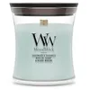 Image de WoodWick Bougie parfumée | Bougie mini sablier | Bois de sauge et posidonie | Cadeaux parfaits pour femmes