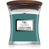 Image de Woodwick Evergreen Cashmere bougie parfumée avec mèche en bois 85 g