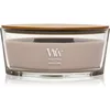 Image de Woodwick Opulent Wood Patchouli Creme bougie parfumée avec mèche en bois 453.6 g