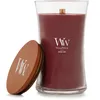 Image de Bougie parfumée WoodWick avec mèche crépitante | Grande bougie Sablier Rouge Oud | Bougies à combustion longue : Jusqu’à 130 heures | Le cadeau parfait pour les femmes
