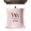 Image de Woodwick Rose Blush bougie parfumée avec mèche en bois 85 g