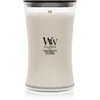 Image de Woodwick Tonka & Almond Milk bougie parfumée avec mèche en bois 610 g
