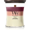 Image de Woodwick Trilogy Lush Nectar bougie parfumée avec mèche en bois 275 g