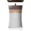 Image de Woodwick Trilogy Radiant Cashmere bougie parfumée avec mèche en bois 610 g