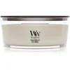 Image de Woodwick Tonka & Almond Milk bougie parfumée avec mèche en bois 453.6 g