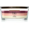 Image de Woodwick Trilogy Lush Nectar bougie parfumée avec mèche en bois 453.6 g
