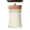 Image de Woodwick Trilogy Café Macchiato bougie parfumée avec mèche en bois 610 g