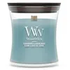 Image de WoodWick Bougie parfumée | Bougie sablier mini | Écume & bois de cèdre | Cadeaux parfaits pour femmes