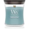 Image de Woodwick Cedarwood & Ocean Moss bougie parfumée avec mèche en bois 85 g
