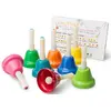 Image de Tobar - Set de Cloches à Main pour Enfant - 8 cm - Arc-en-Ciel